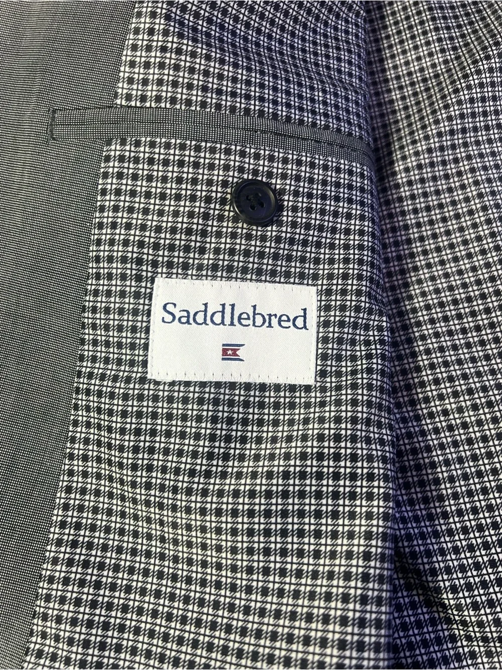Saddlebred Men's Grey Two-Button Sport Coat 54L #0037